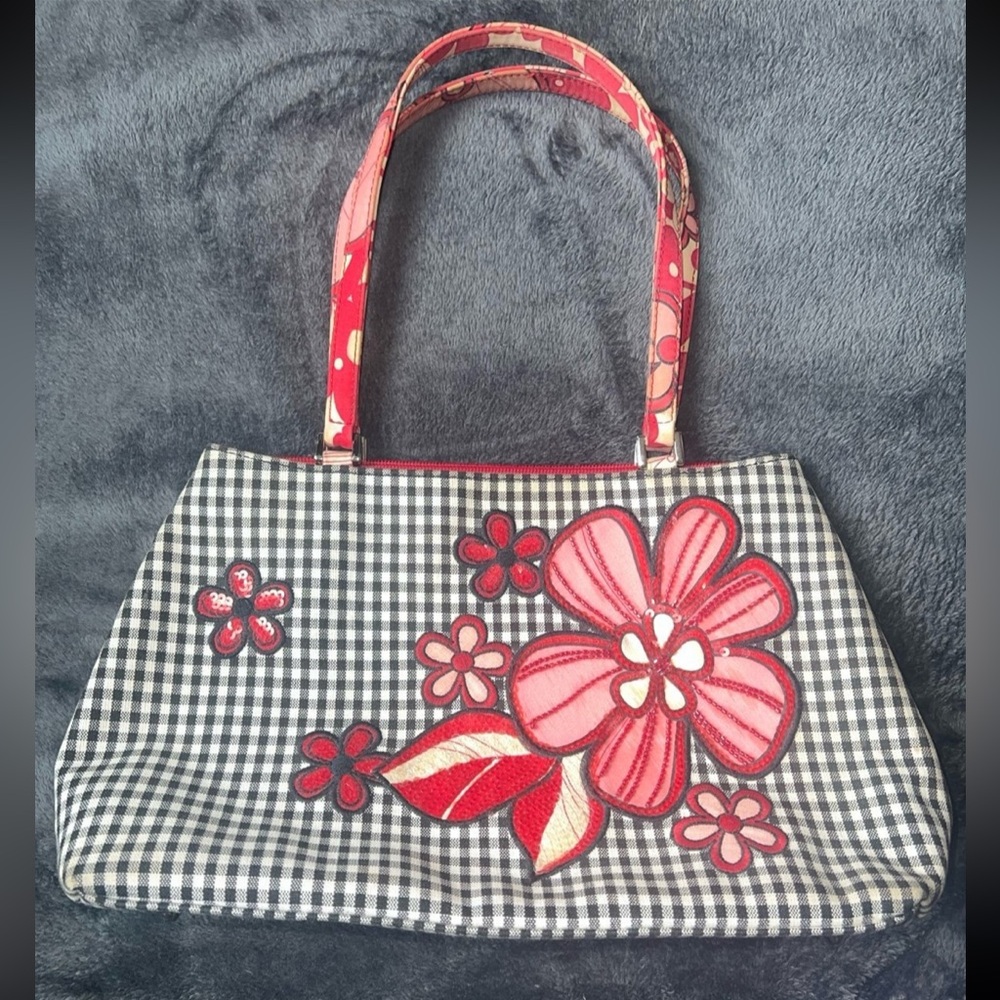 Vintage Checkered bag by Isabella Fiore (READ DESCRIPTION & SEE PICS)